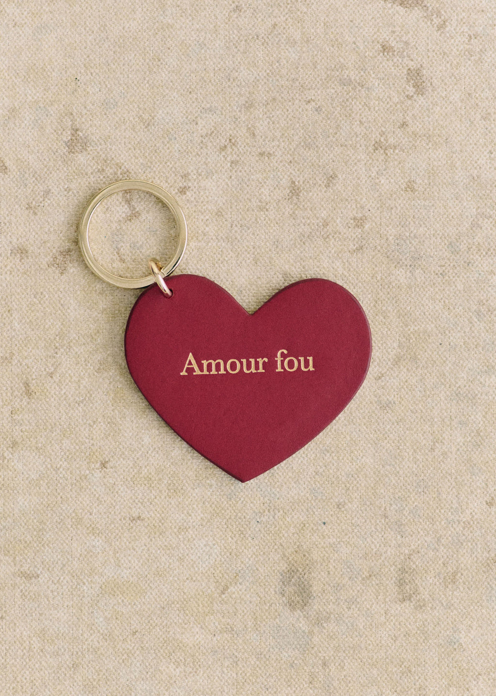 Porte-clé Coeur - Rouge "Amour fou"