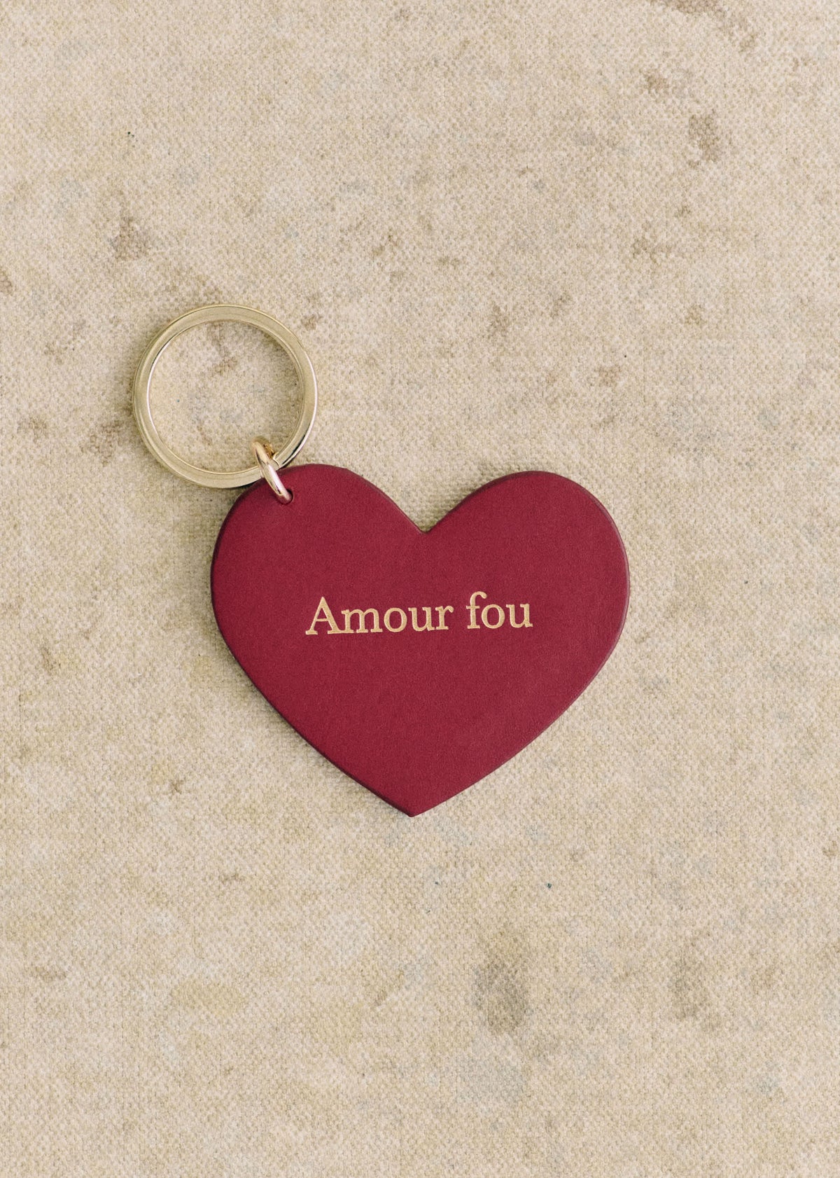 Porte-clé Coeur - Rouge "Amour fou"