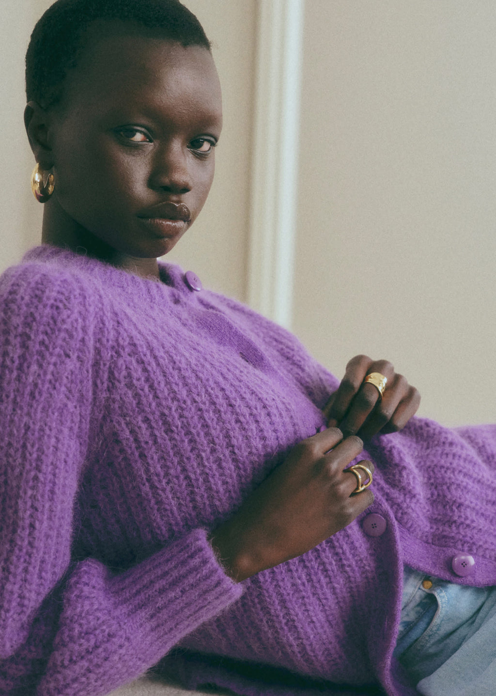 Gilet Emile - Amethyste