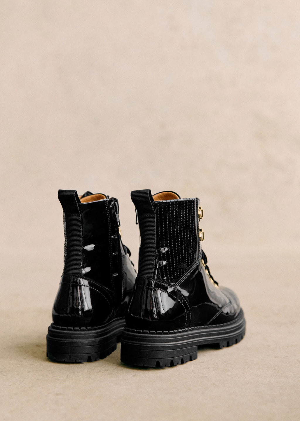 Bottines Low Niels - Noir Vernis