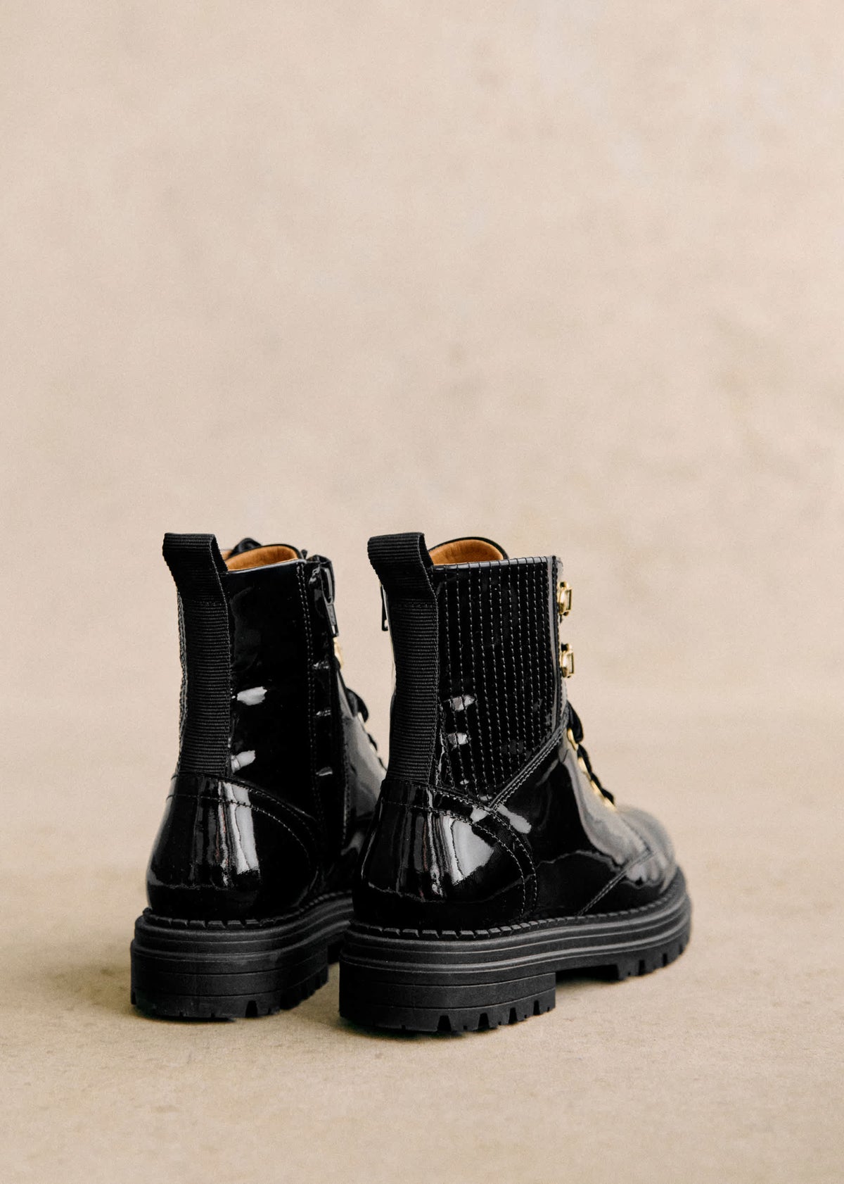 Bottines Low Niels - Noir Vernis