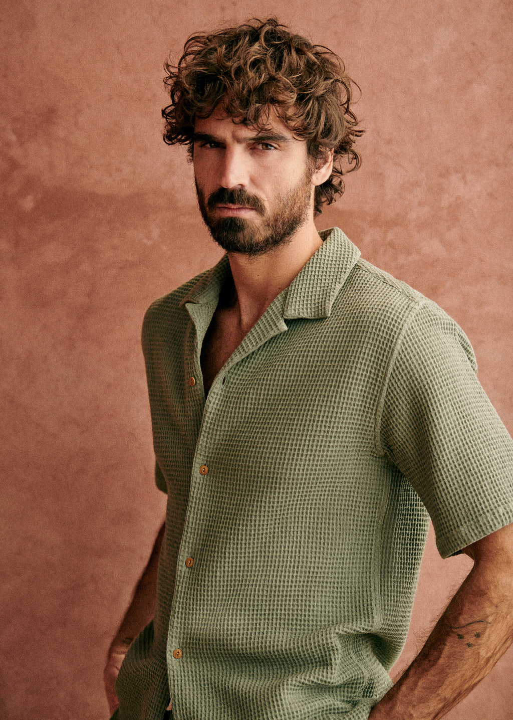 Chemise Holt Gaufrée - Vert