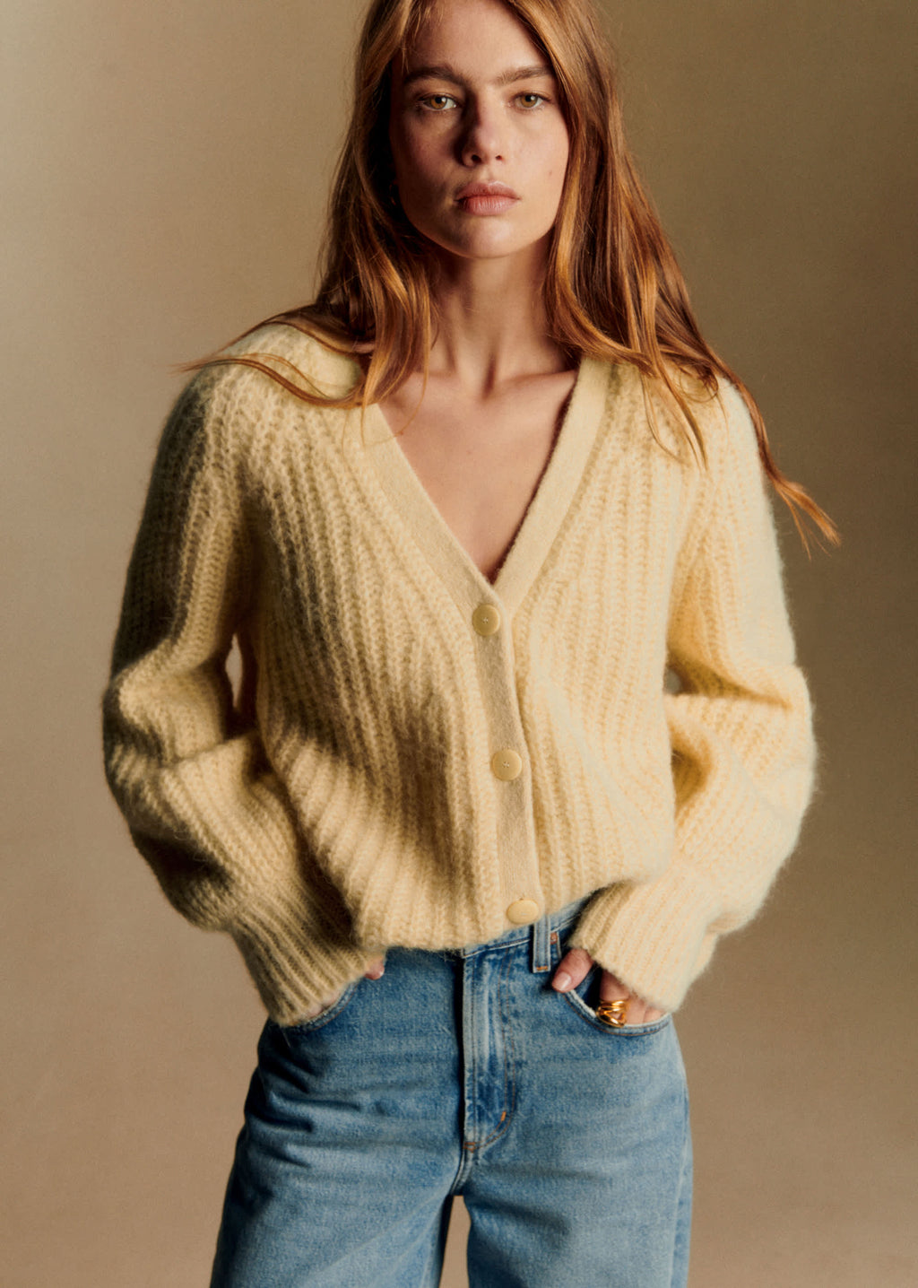 Gilet Basile - Jaune Pâle