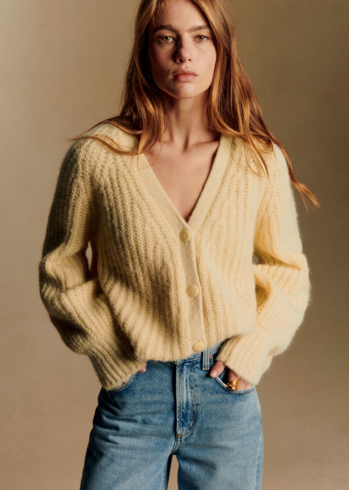Gilet Basile - Jaune Pâle
