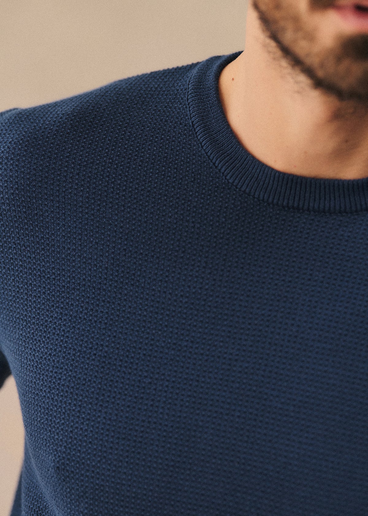 T-Shirt Maille Simeone - Marine