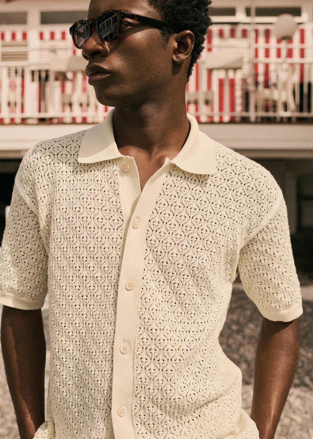 Chemise Maille Nurel - Écru