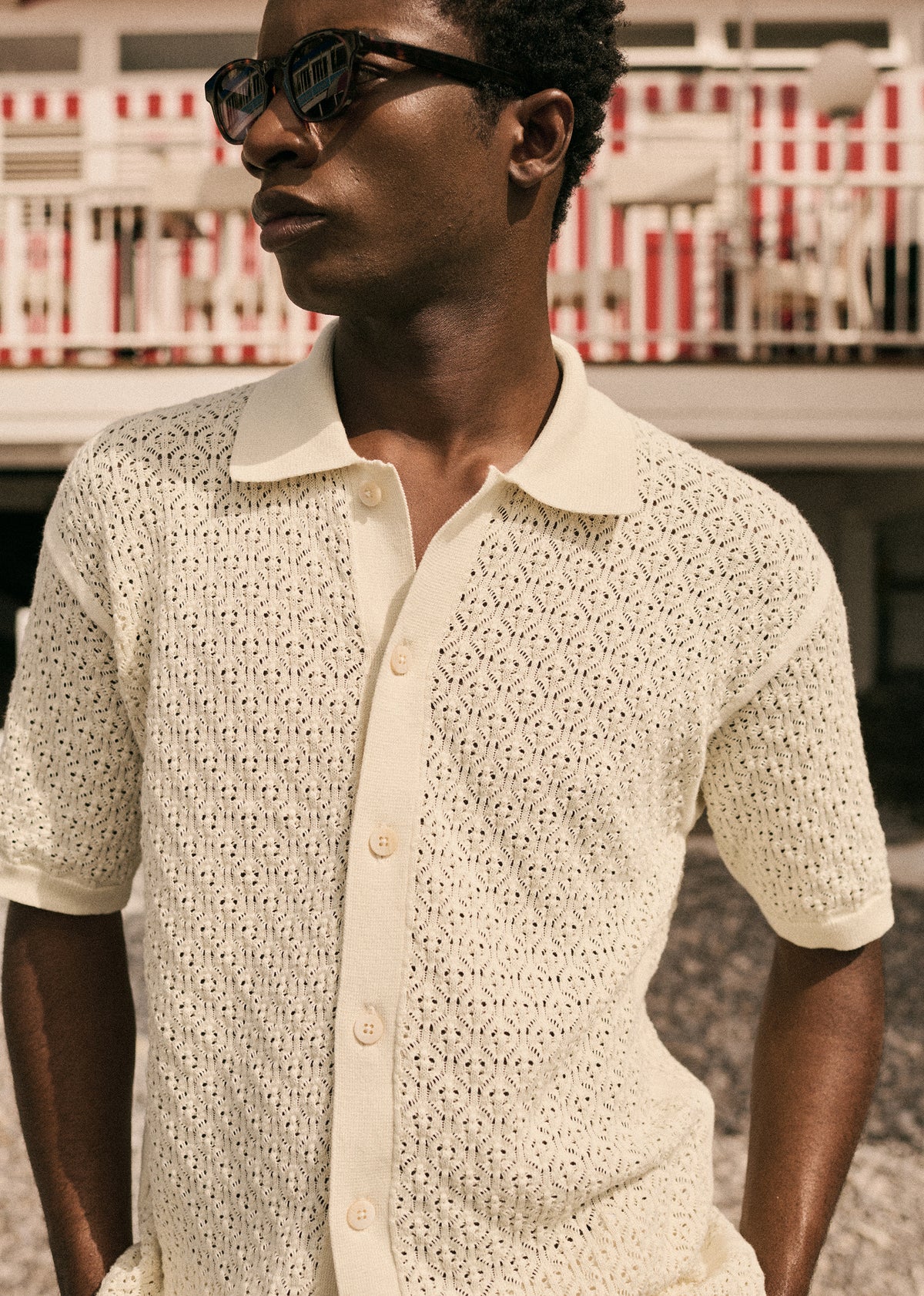 Chemise Maille Nurel - Écru