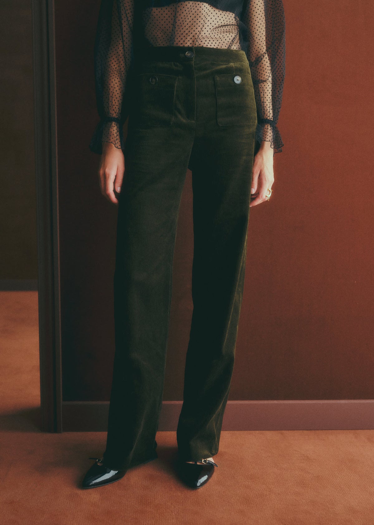 Pantalon Dan - Olive Foncé