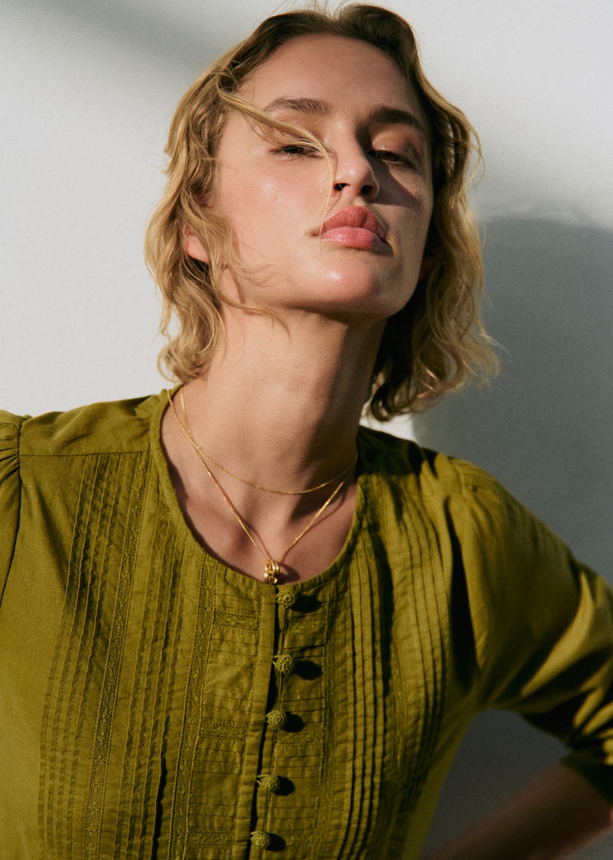 Blouse Charlina - Vert Olive
