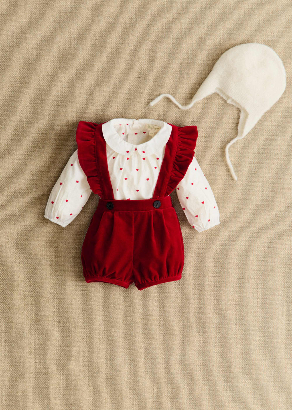 Blouse Lilou - Blanc / Broderie Rouge