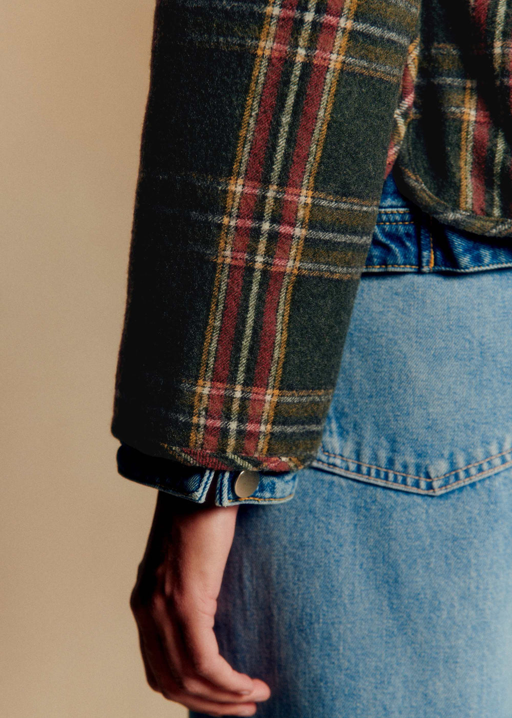 Veste Freddy - Carreaux Vert et Rouge
