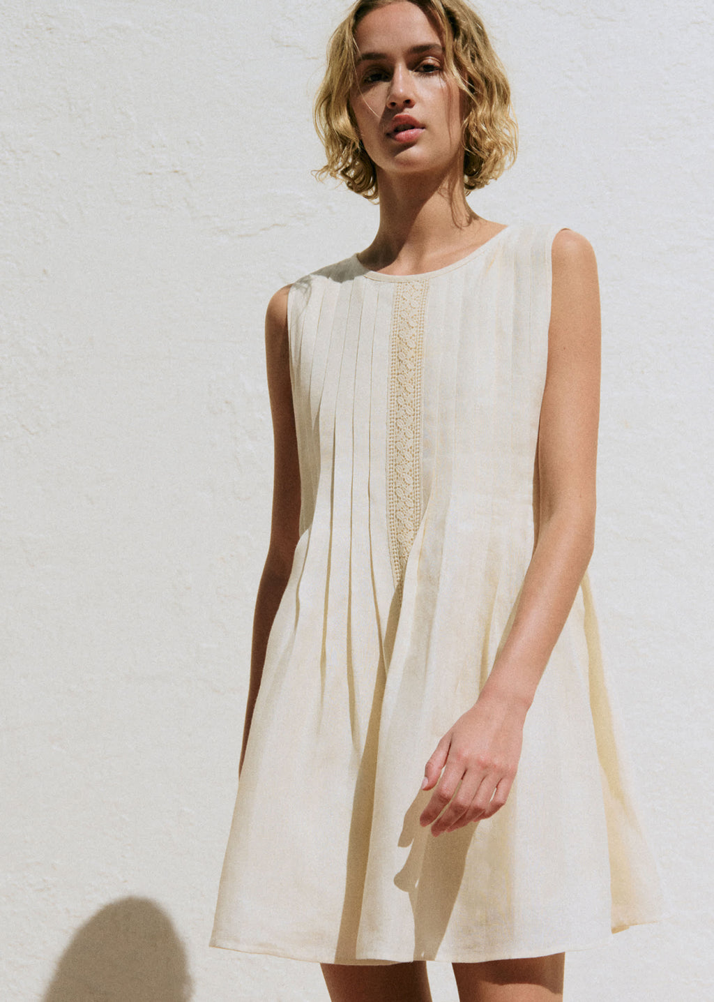 Robe GEORGETTE - Ecru