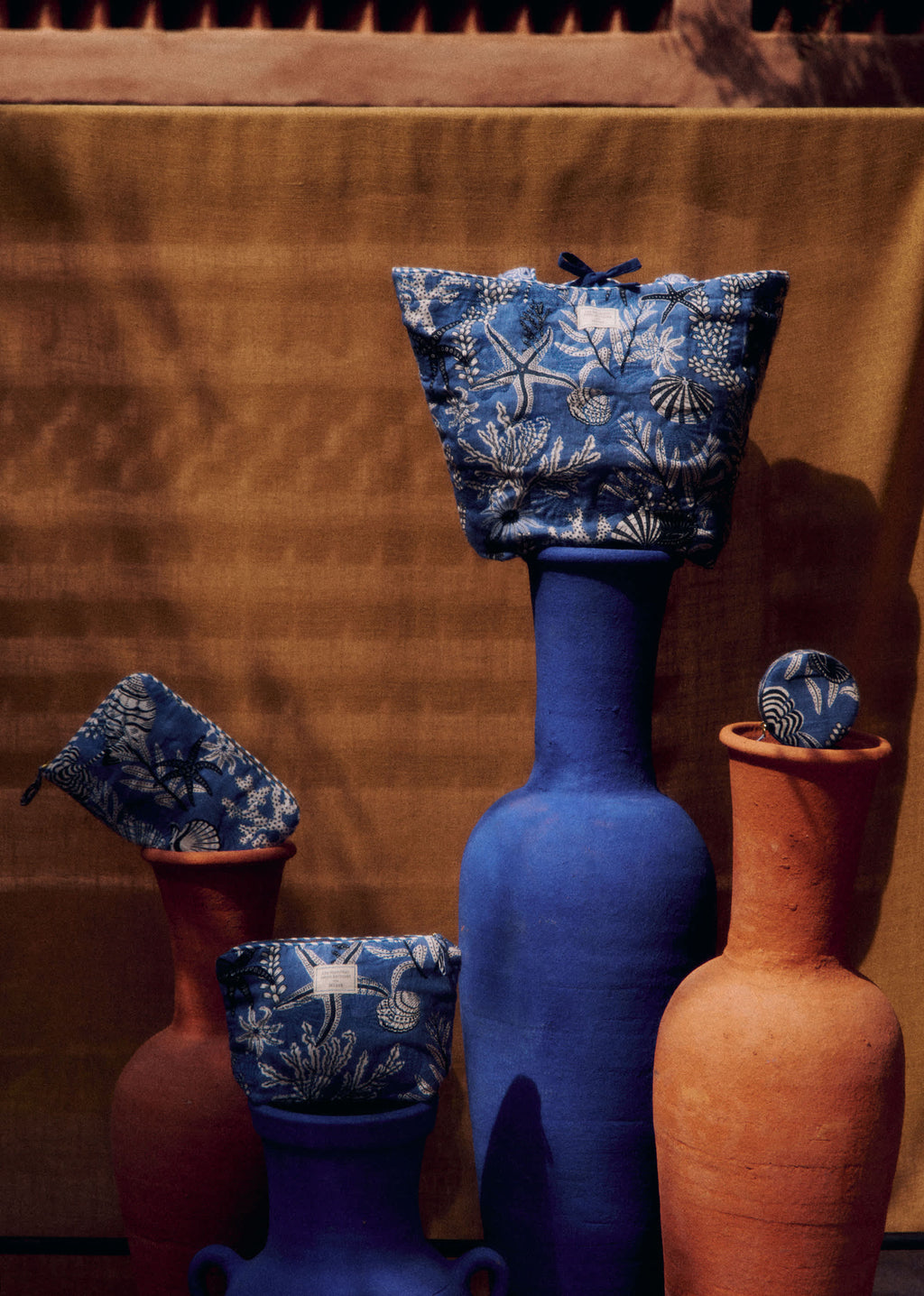 Ecrin à bijoux - Sézane x Inoui Editions - Imprimé Coquillages Bleu