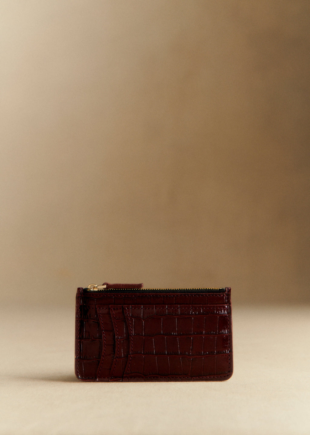 Porte-cartes Grand Alfred - Brun Croco