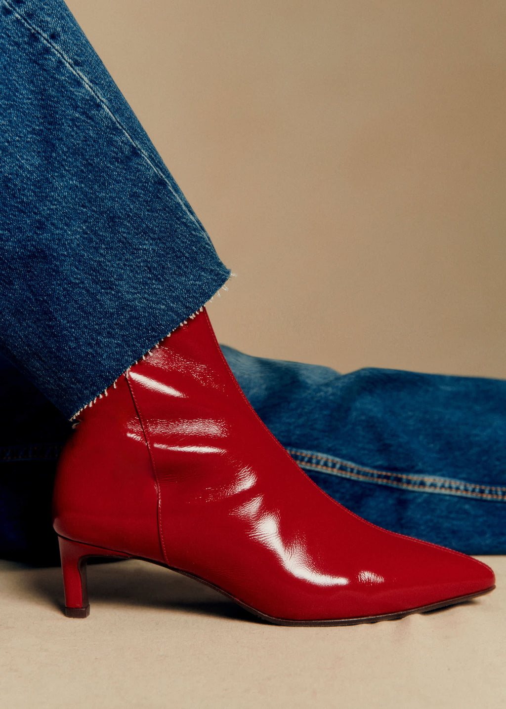 Bottines Garance - Rouge Vernis