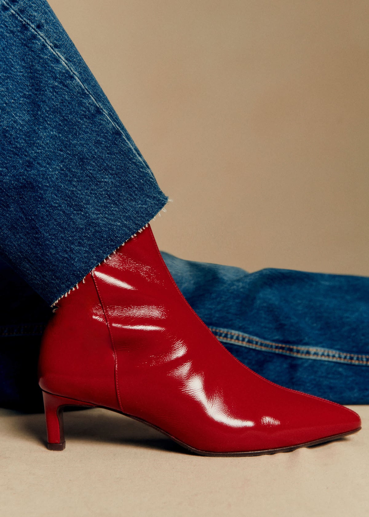 Bottines Garance - Rouge Vernis