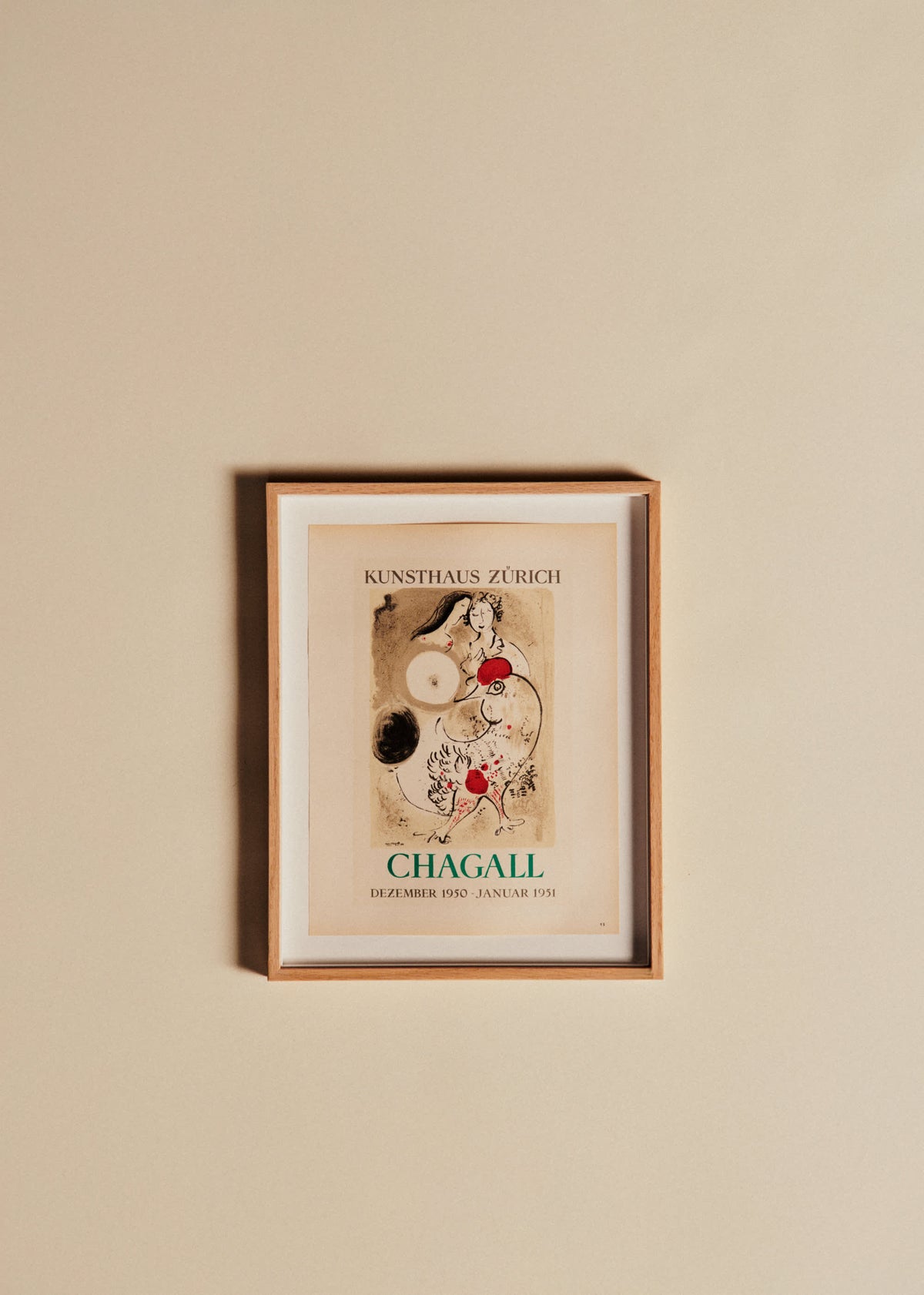 Affichette Mourlot de Chagall - N°1