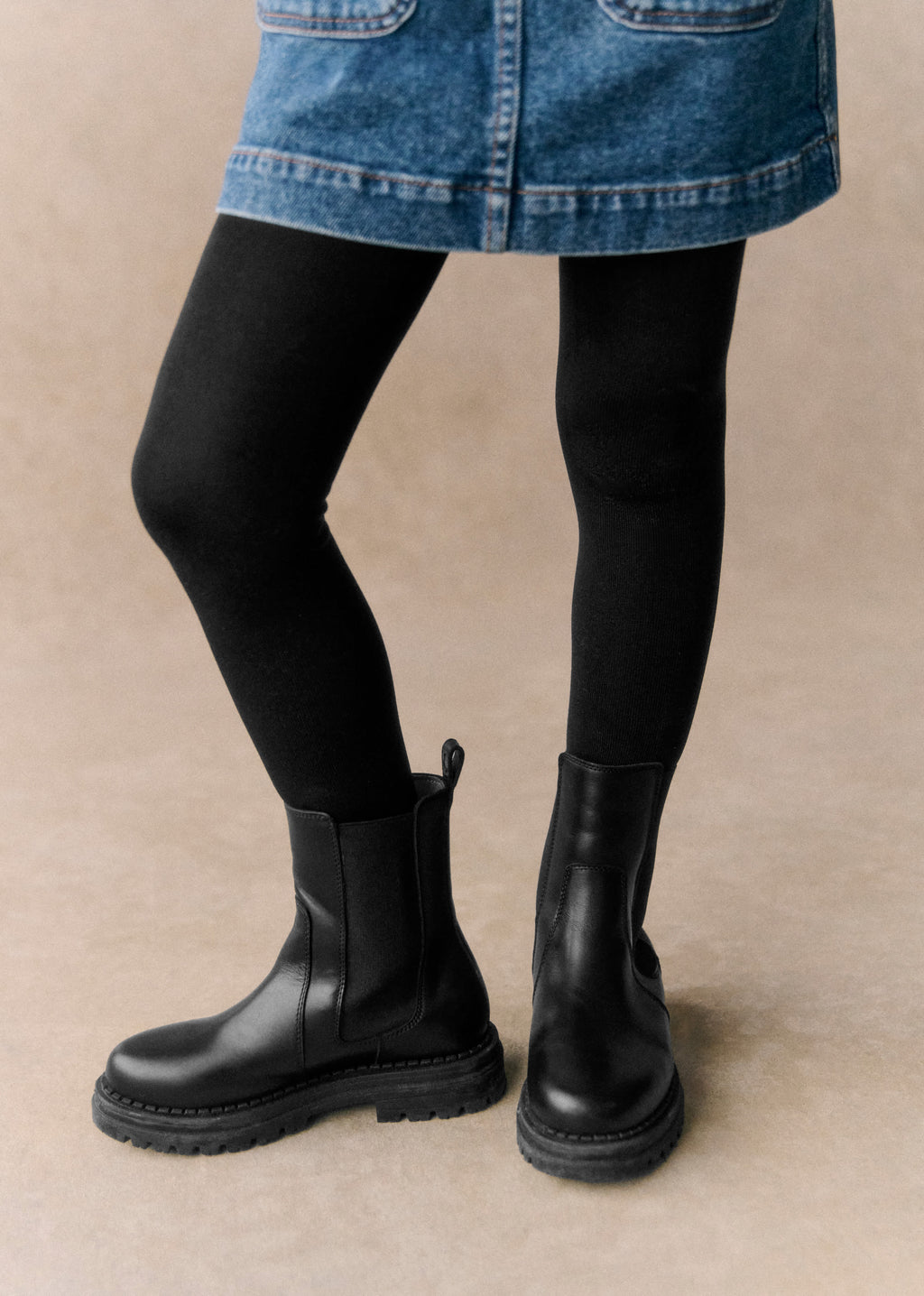 Bottines Nina - Noir Lisse