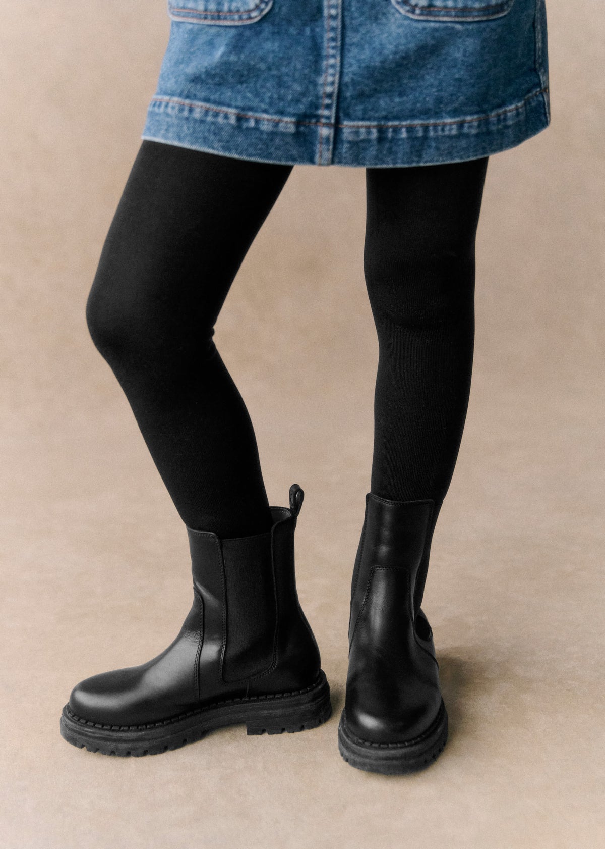 Bottines Nina - Noir Lisse