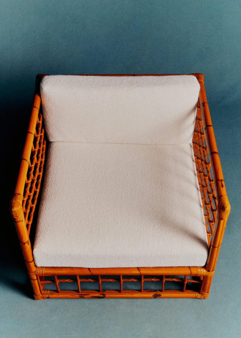 Ensemble salon vintage en bambou 2 fauteuils et 1 table basse - Bambou