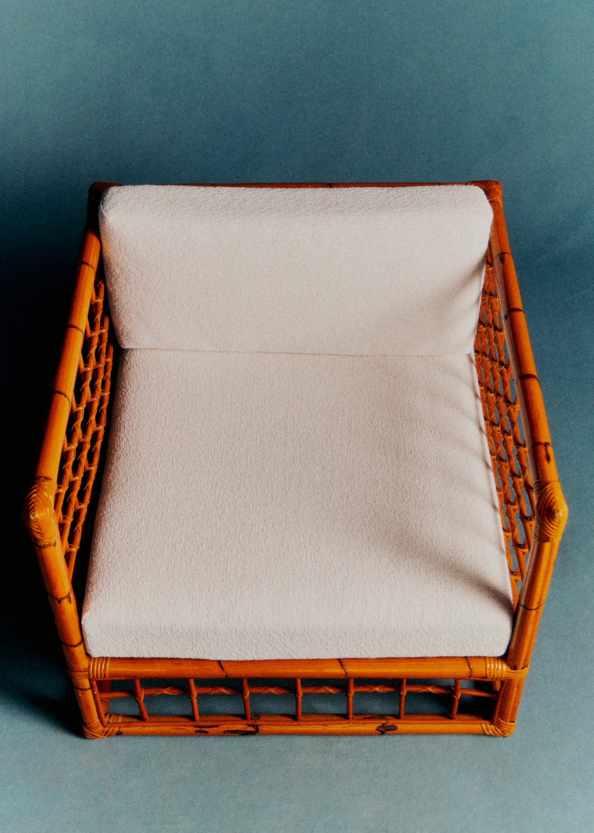 Ensemble salon vintage en bambou 2 fauteuils et 1 table basse - Bambou