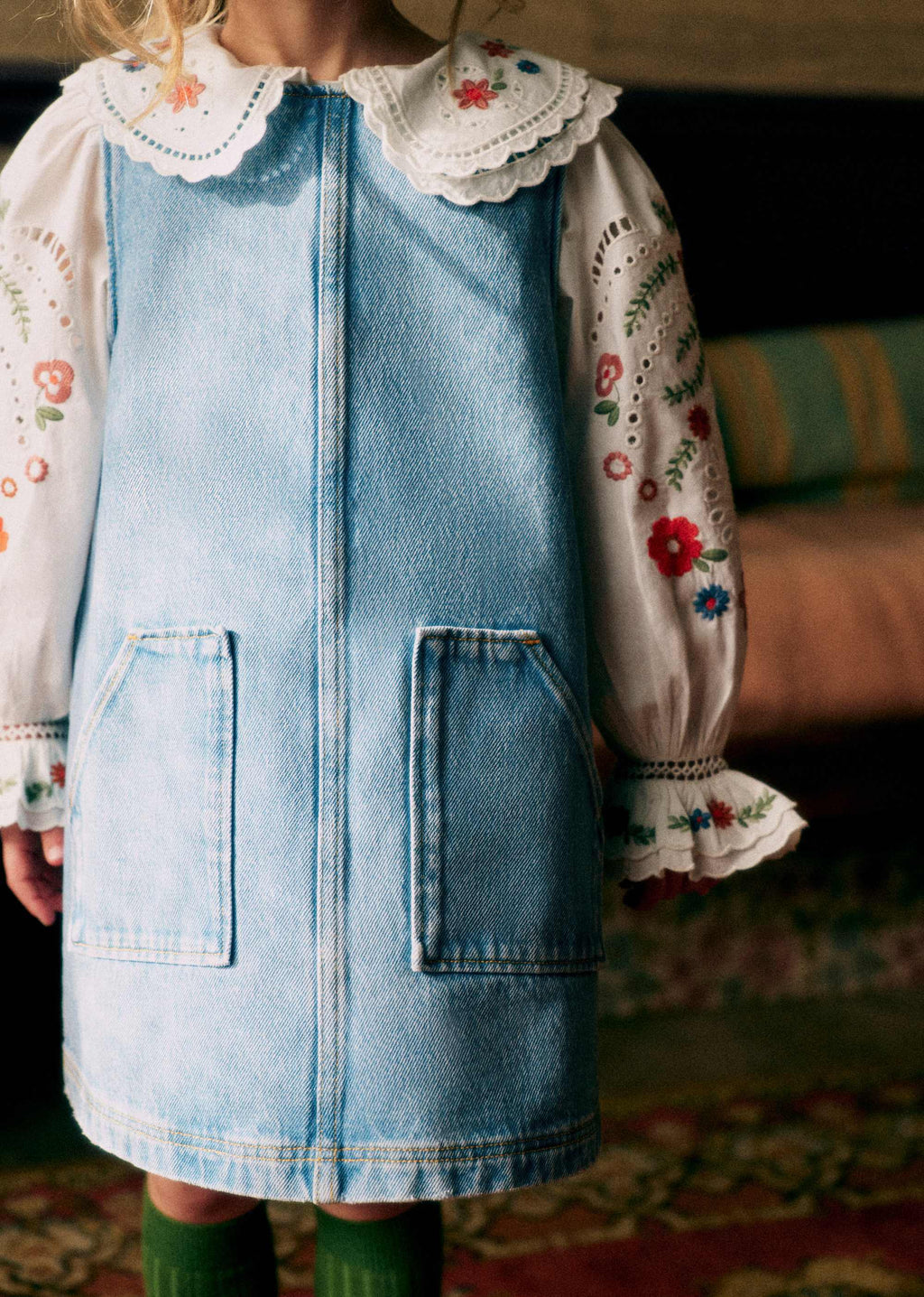 Robe Alexia - Denim bleu clair