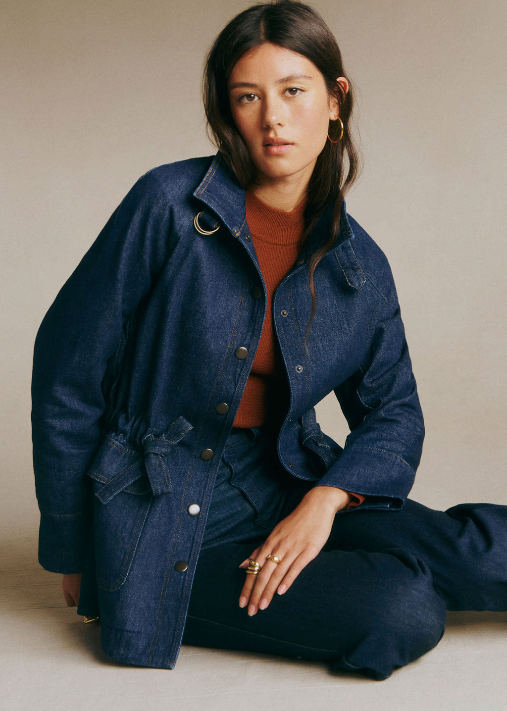 Veste Manolia - Bleu Denim Foncé