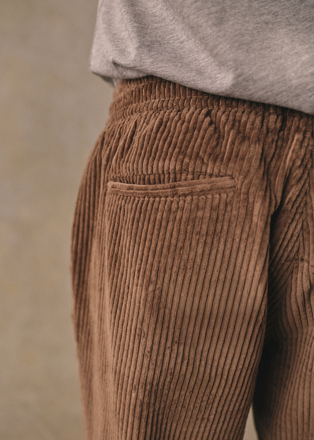Pantalon Danny Velours - Tabac
