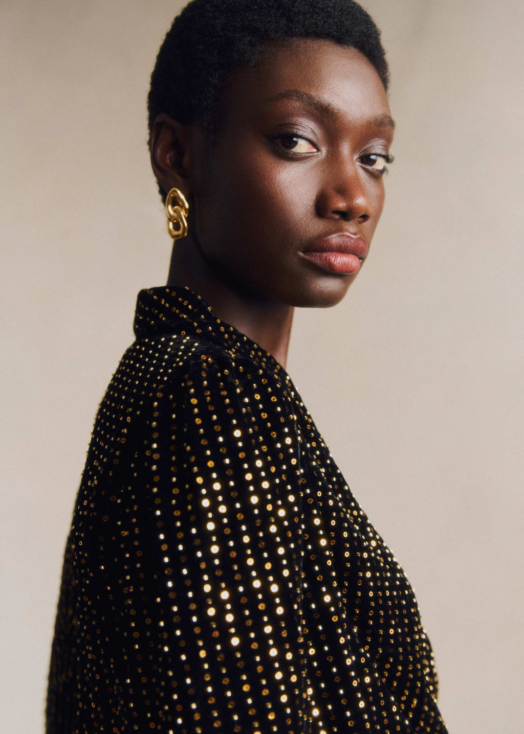 Blouse Abelita - Noir Doré