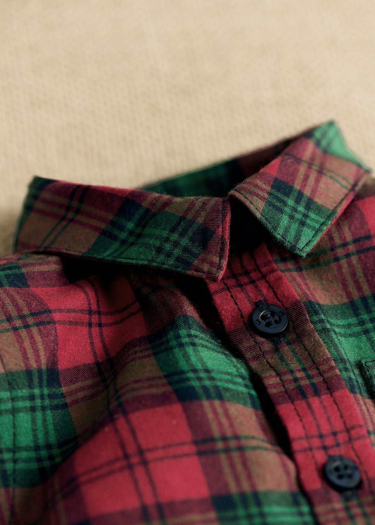 Chemise Tom - Carreaux rouge et vert