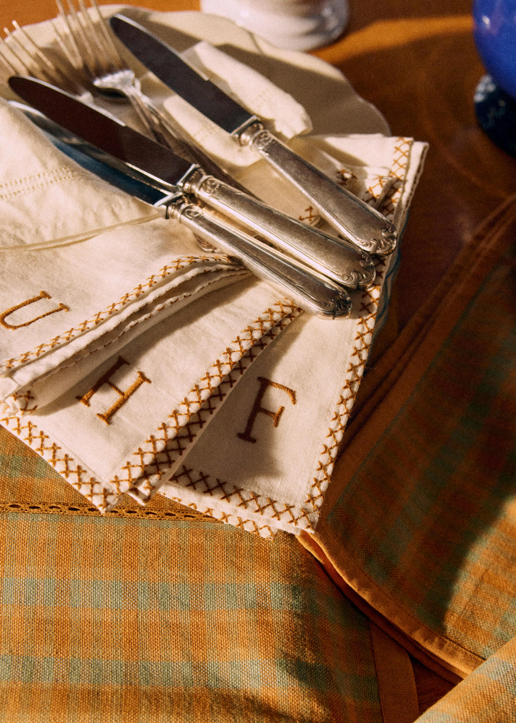 Serviette Monogramme - lettre U