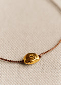 Bracelet Cléo - Chocolat - Lettre S