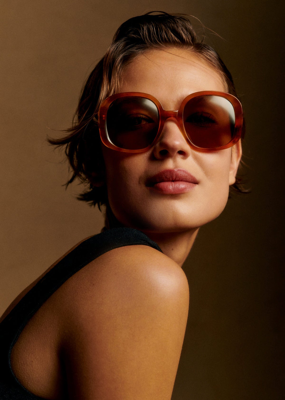 Lunettes de soleil Georgia - Marron écaille