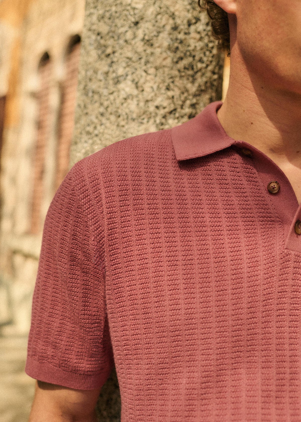 Polo Maille Pablo - Vieux Rose