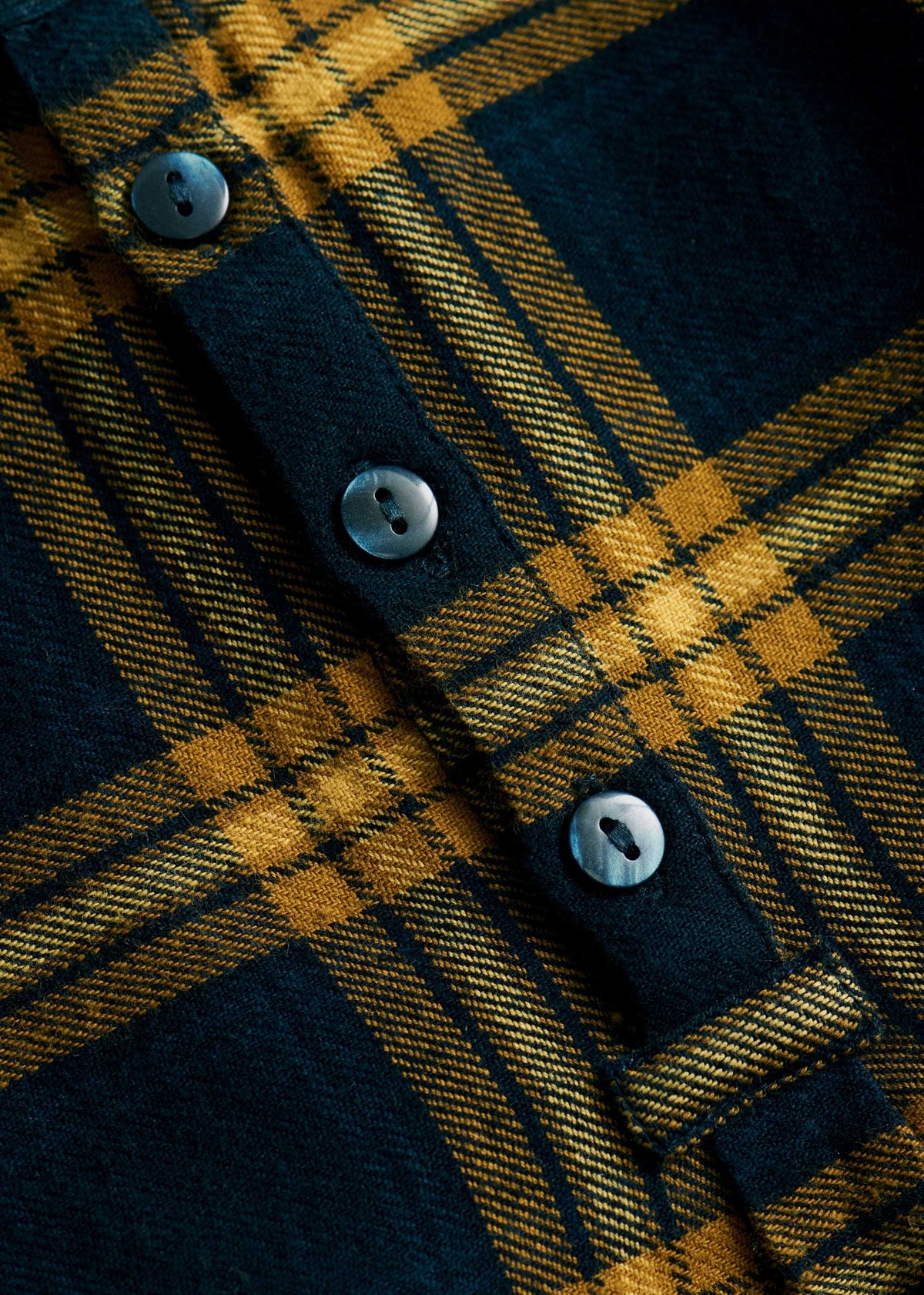 Chemise Sacha - Carreaux Bleu Nuit