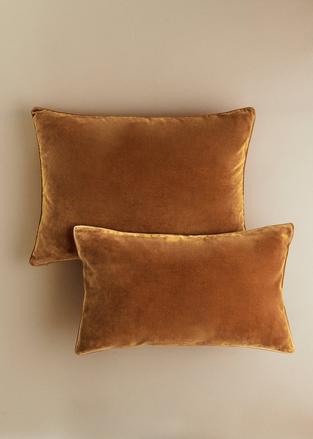 Coussin Velours Édition - Petit modèle - Caramel