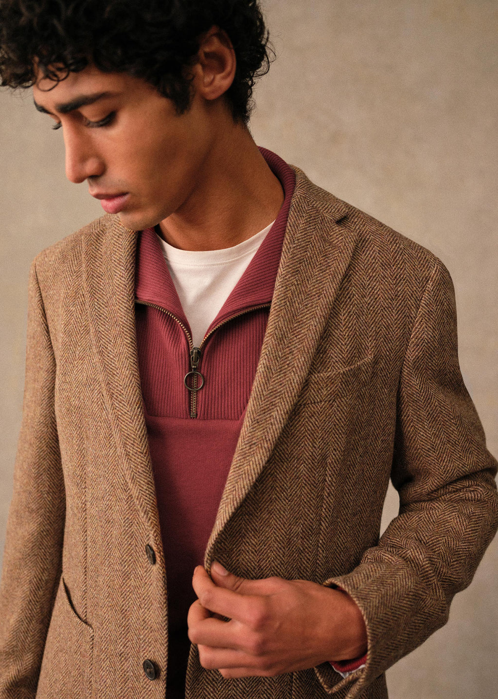 Veste Riddle - Chevrons Camel