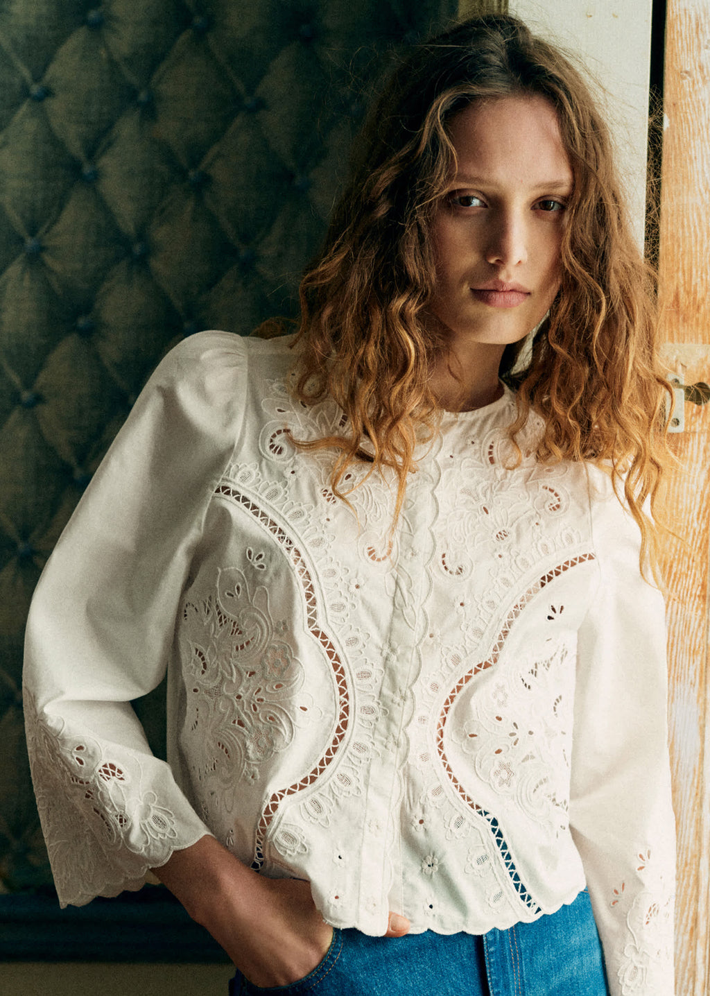 Chemise Alycia - Broderie Placée Ecru