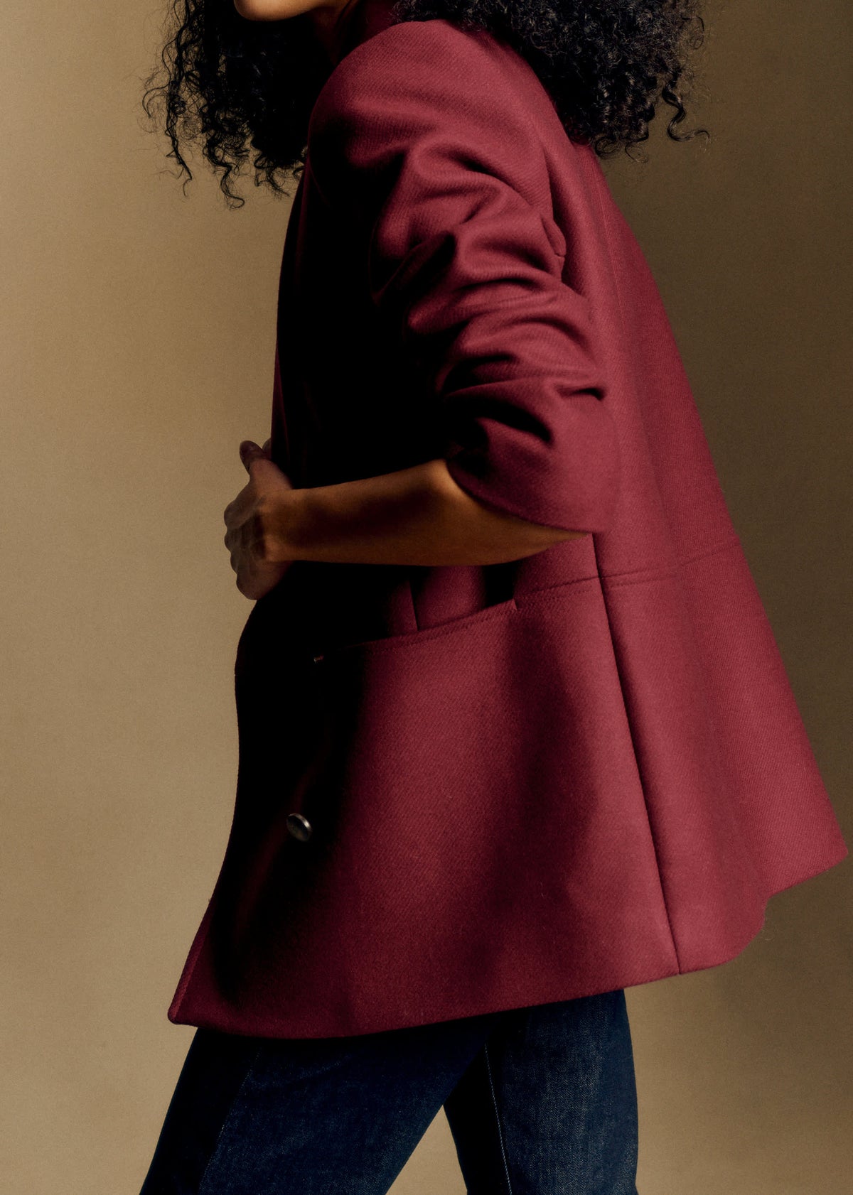 Manteau James - Bordeaux Foncé
