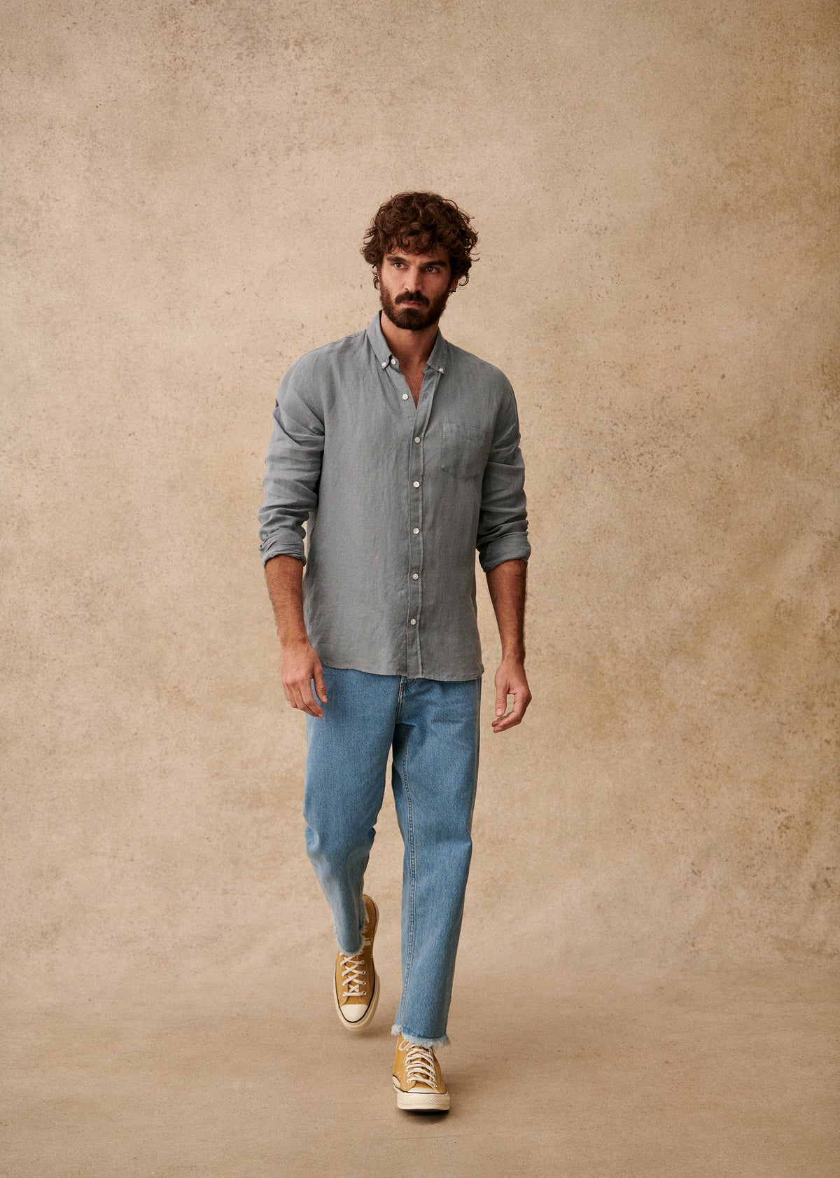 Chemise Charlie Lin - Bleu Acier