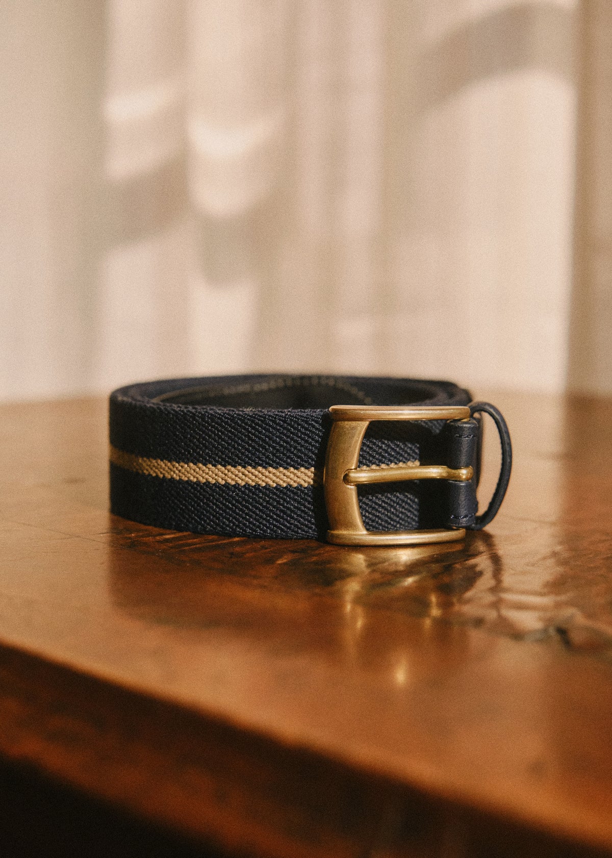 Ceinture Inaro - Marine Rayure Beige