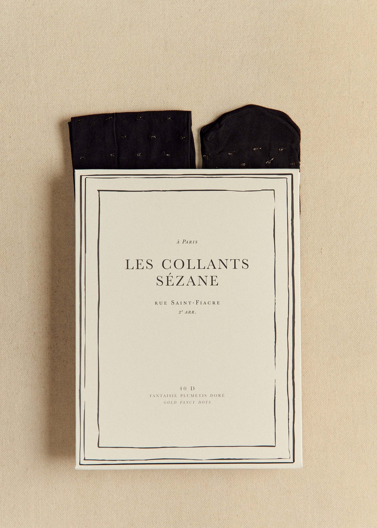 Collants - Plumetis Doré / 40D