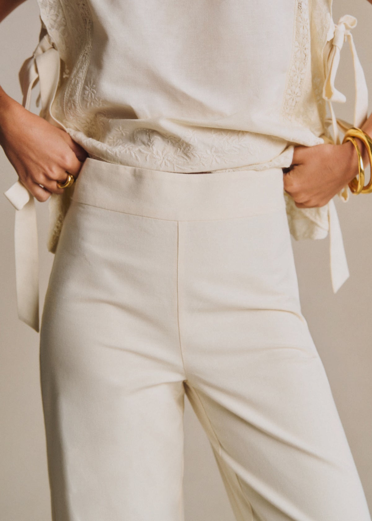 Pantalon Fausto - Ecru
