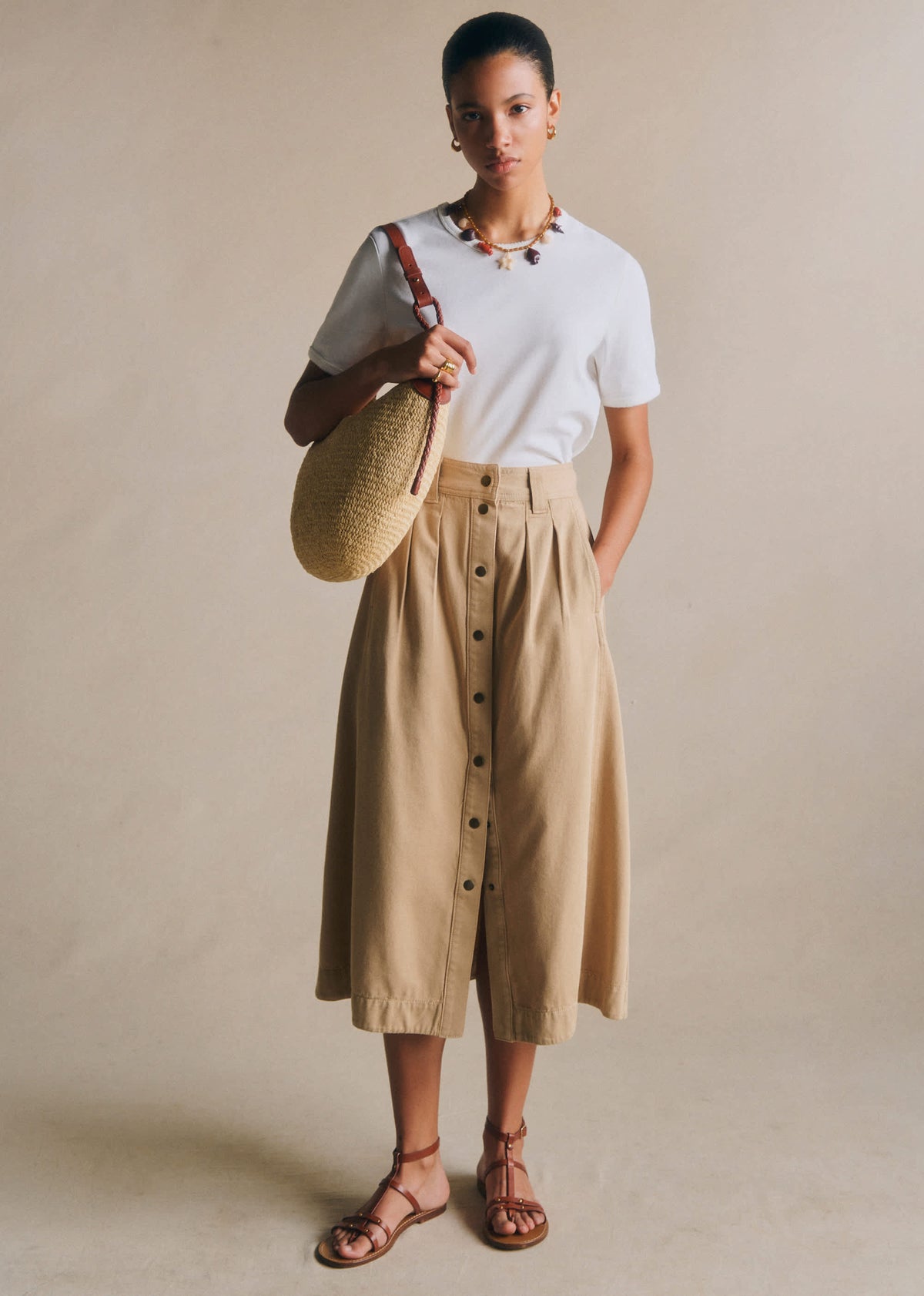 Jupe Clarina - Beige Safari