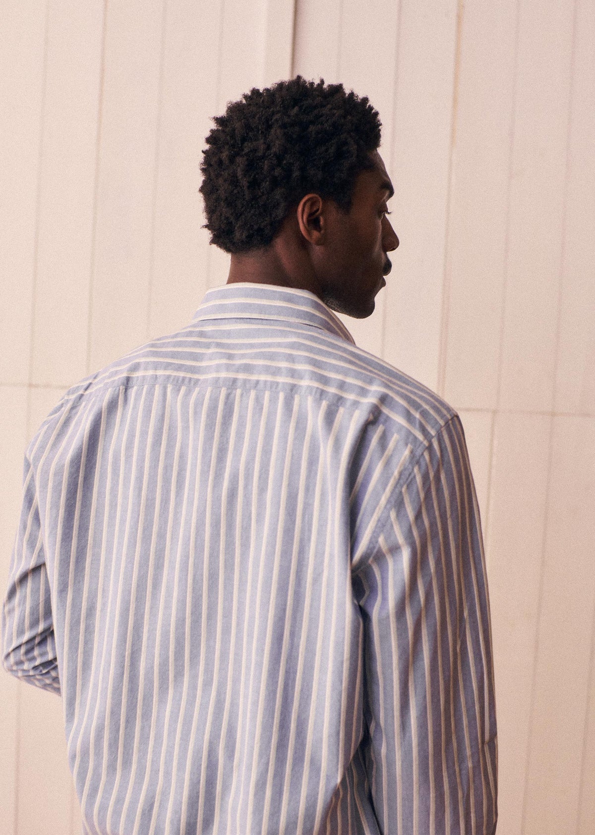 Chemise Charlie - Bleu Rayures Vert / Blanc