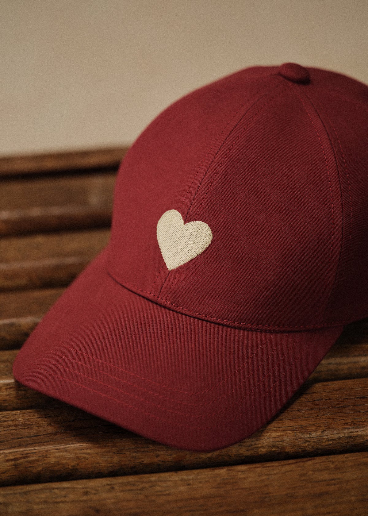 Casquette Coeur Chamade - Rouge