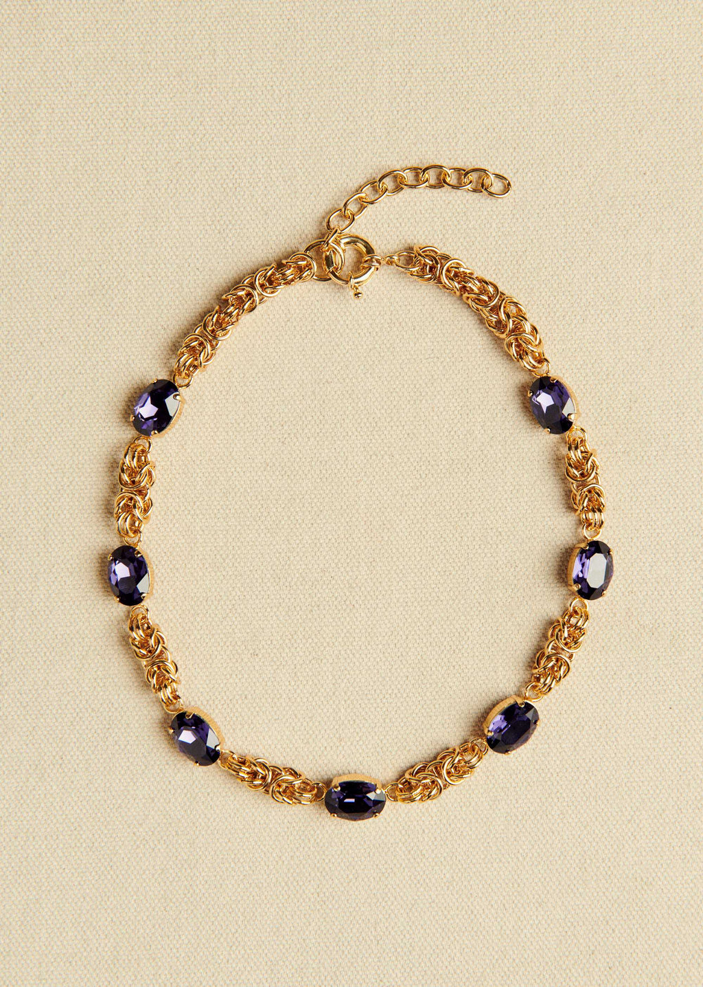 Collier Junie - Violet Doré
