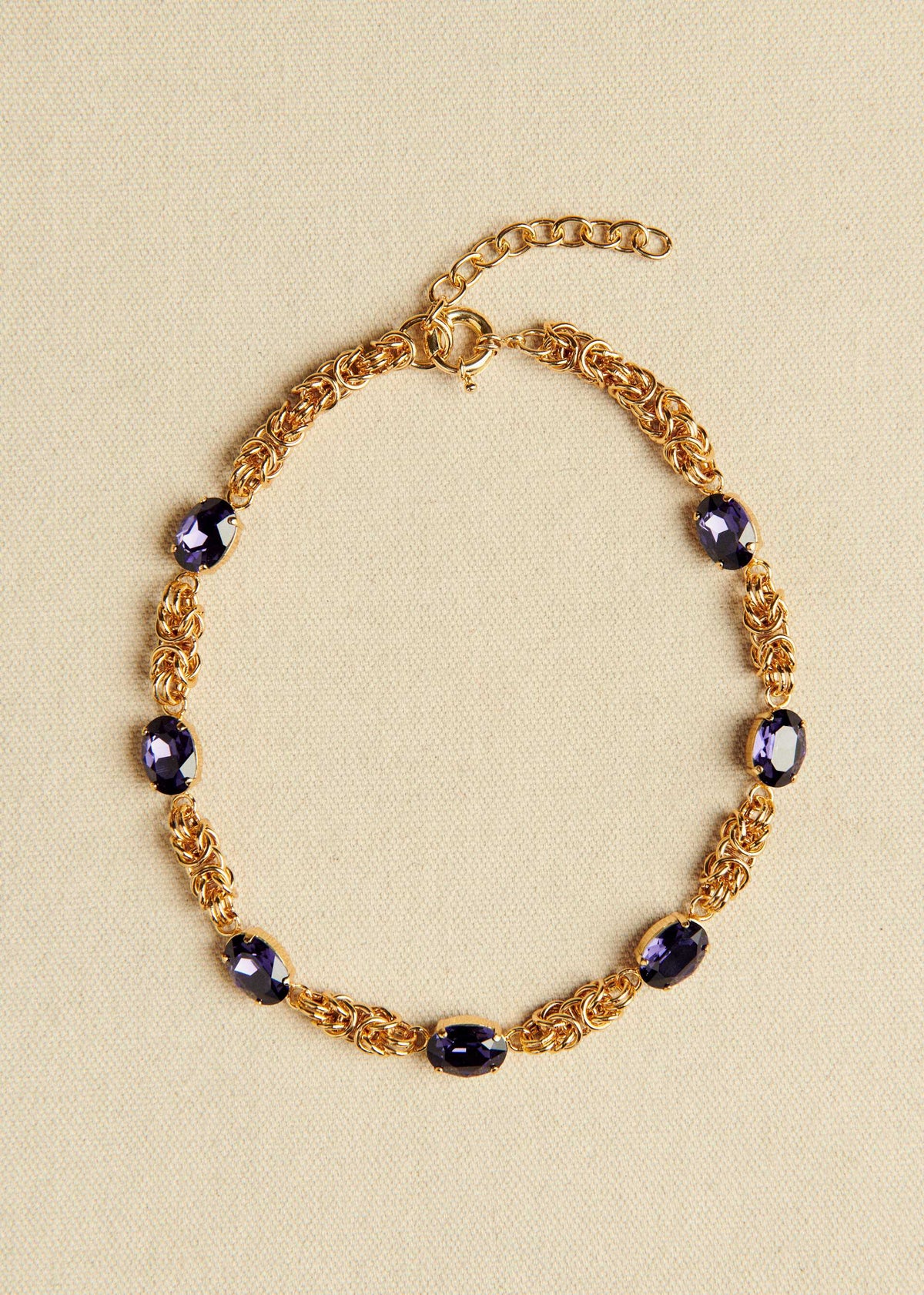 Collier Junie - Violet Doré