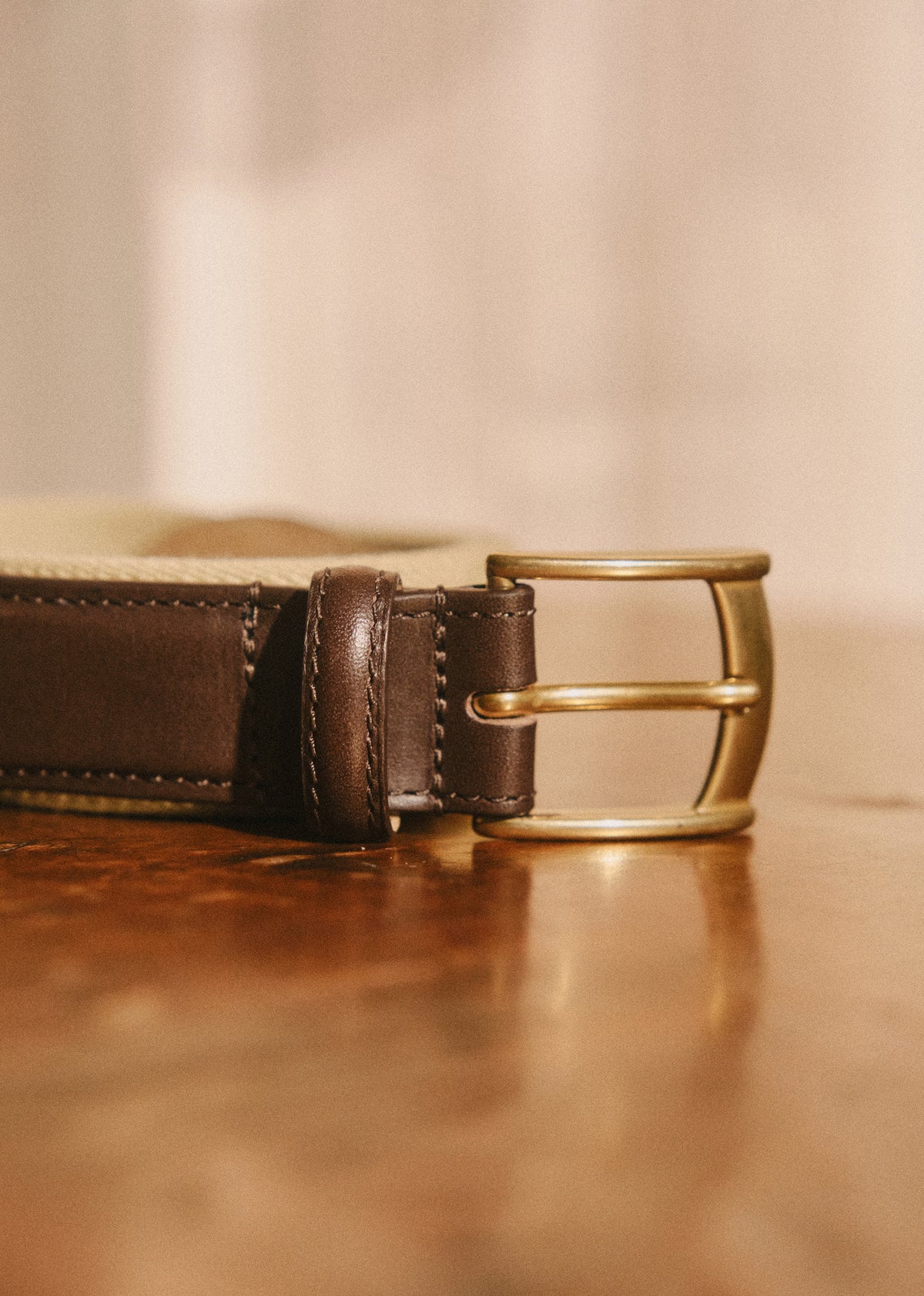 Ceinture Inaro - Beige Rayure Marine