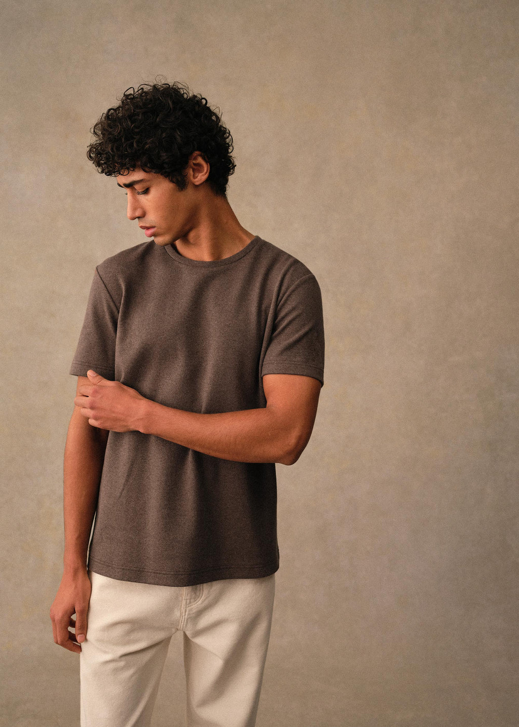 T-Shirt Gideon - Marron Chiné
